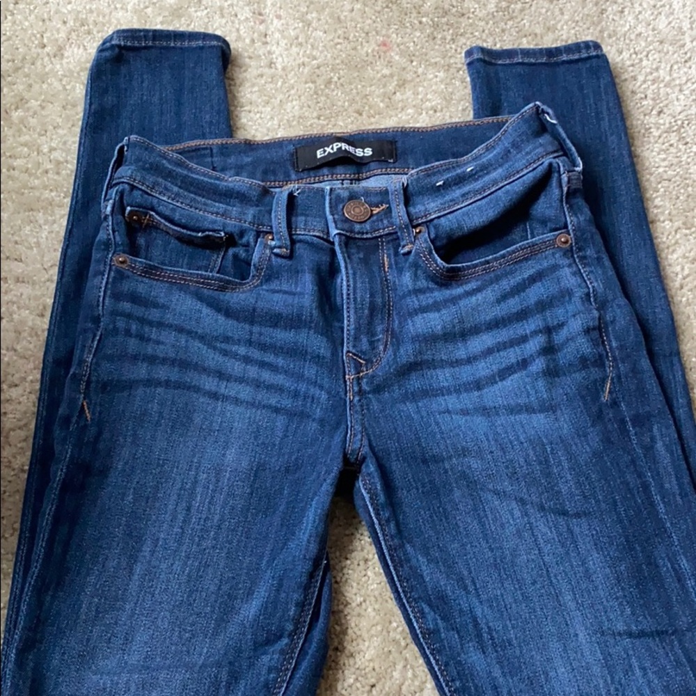 Express jeans blue super Skinny legging